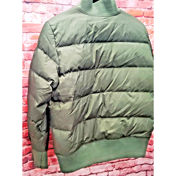 Vintage Old Navy Green Heavier Bomber/Puffer Coat - Picture 5 of 8